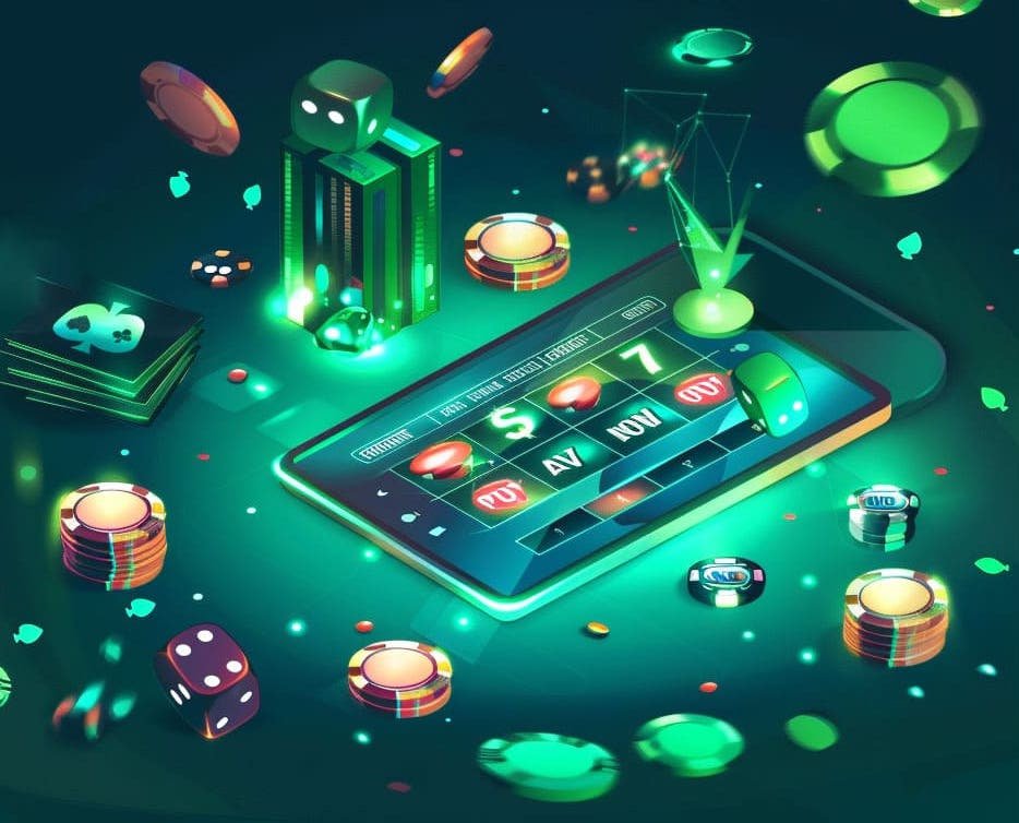 Ponsel menampilkan aplikasi na777 dengan meja poker live